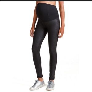 Ingrid + Isabel Faux Leather maternity leggings